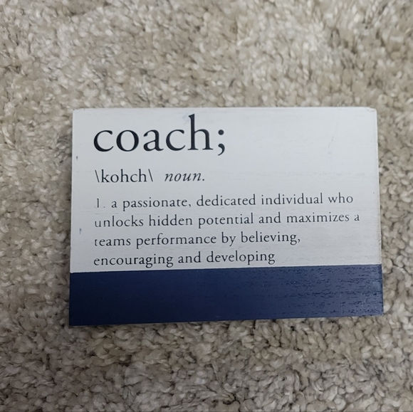 Wall Decor | Small Wooden Coach Sign | Poshmark